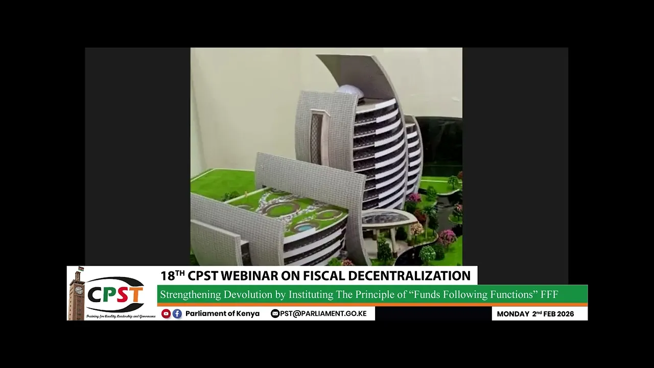 18TH CPST WEBINAR ON FISCAL DECENTRALIZATION.