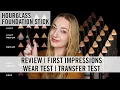Hourglass Vanish Seamless Finish Stick Foundation Review Demo Wear Test Transfer Test Pale
