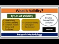 What is Validity in Research Types of Validity- Validity