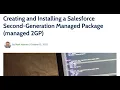 Create and Install a Salesforce Second-Generation Managed Package managed 2GP