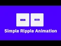 Quick CSS Ripple Animation effects Tutorial For Beginners