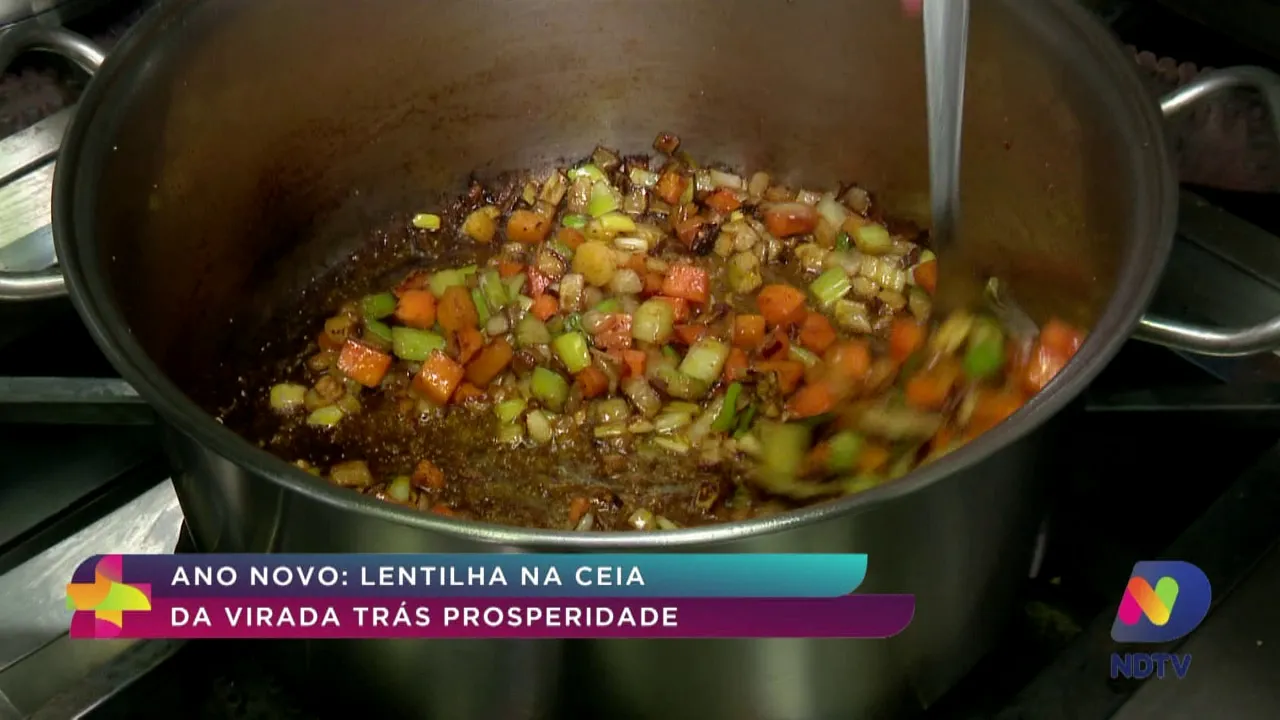 Aprenda a fazer uma receita de lentilha para o Ano Novo