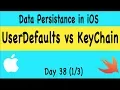UserDefaults - Data Persistence in iOS