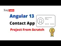 Angular 13 Project Angular Contact management Project from Scratch Contact App Project in Angular