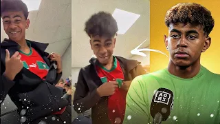 عاجل جدااا لامين يمال يكشف سبب إحتفاله بفوز المنتخب المغربي على إسبانيا في كأس العالم 