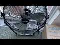 NewAir WindPro Wall Mounted 18 Inch High-Velocity Industrial Shop Fan Unboxing Review