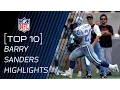 Top 10 Barry Sanders Touc owns of All Time NFL Legend Highlights