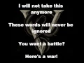Download Lagu Bullet For My Valentine-You Want a Battle?(Here's a War) - Lyric video