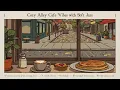 Download Lagu cozy alley café vibes with soft jazz for work and study