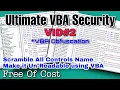Ultimate VBA Security Part Change All Component Name With Obfuscator Code