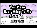Download Lagu You Mean Everything To Me Alto Sax Sheet Music Backing Track Play Along Partitura