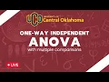 Master One-Way Independent ANOVA with Multiple Comparisons