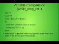 CIS121 11 LINUX Scripting E The While Loop