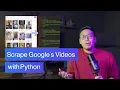 How to Scrape s from Google Python simple API
