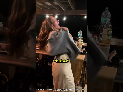 ¡Gritó cuando sintió algo moverse! 😱