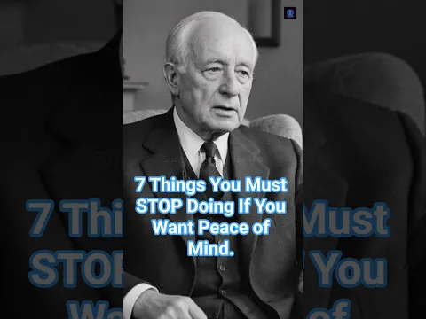 7 Things You Must STOP Doing If You Want Peace of Mind.  #psychology #shorts #stoicism