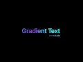 Gradient Text using Html and CSS