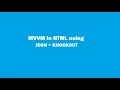 JSON databinding using knockout js