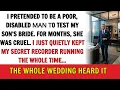 I Kept My 53M Inheritance Secret at My Son s Wedding Until His Bride Called Me Poor