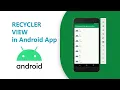 Recycler View in Android Studio Android Recycler View Tutorial