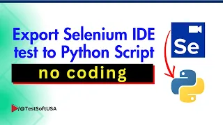 How to export Selenium IDE test to Python Pytest script