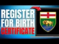 How to Register New Born Baby Birth Certificate in Manitoba Canada UPDATED EASY GUIDE 2025