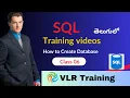 How to create database and remove database Telugu SQL in Telugu by VLR Training Class 06