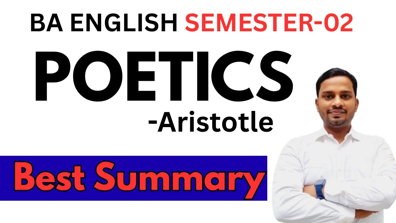 Poetics by Aristotle | Best Summary Ever | BA English Semester -2 | Chandan Sir