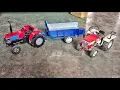 Tractor Pulling The Fallen Tractor In The Pit
