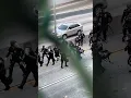 Download Lagu Protesters Throw Cinder Blocks at Police from Bridge in LA #shorts