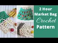 Download Lagu 2 Hour Crochet Market Bag (Easy)