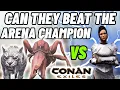 Sabertooth and reaper Queen pet vs Arena champion Can they beat the hardest boss Conan Exiles