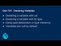 Dart 101 - Declaring Variables