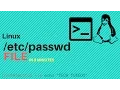 Linux in 3 minutes - passwd file