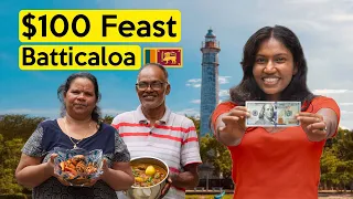 what a 100 meal looks like in batticaloa sri lanka 