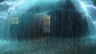 Fall Into Sleep In Under 3 Minutes With Heavy Rain Thunder On A Metal Roof Of Farmhouse At Night 