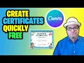 How to Design a Certificate with Canva Free