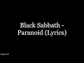 Download Lagu Black Sabbath - Paranoid (Lyrics HD)