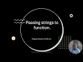 Passing strings to function with example programs Illustration of passing string to function
