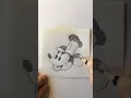 How to draw Mickey Mouse from Steamboat Willie