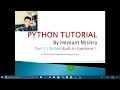 Python Built in Functions 1 in Hindi Hemant Mishra Python Tutorial Part 11