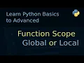Python Tutorial Part-10 Function Scope