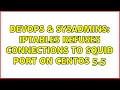 DevOps SysAdmins iptables refuses connections to squid port on CentOS 5 5