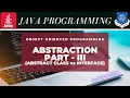 Abstraction Part 3 Abstract Class vs Interface OOP Java Programming