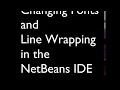 NetBeans Font Wrap Settings