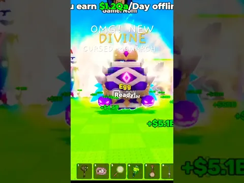 OMG! New* DIVINE CURSED MONARCH UNLOCKED IN STEAL AN EGG #roblox #stealanegg #viral