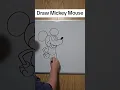 How to draw Mickey mouse