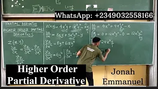 Higher Order Partial Derivative Higher Order Partial Differentiation