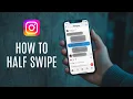 How To Half Swipe On Instagram Messages - Full Guide
