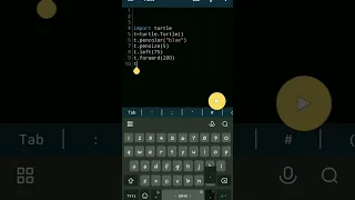 Python drawing Letter A using turtle